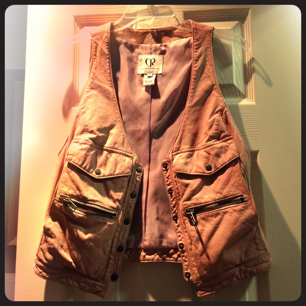 Charlotte Ronson leather vest